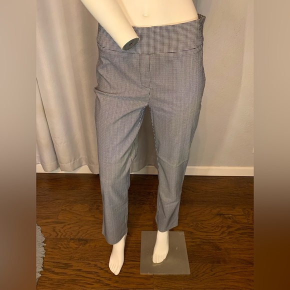 Black and white stretch work trouser - Picture 1 of 2